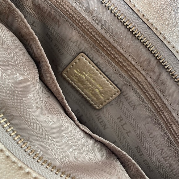 NWT Ralph Lauren Gold Handbag/Purse/Shoulder Bag - Picture 6 of 9